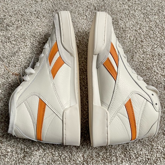 Reebok Club C Form High-top Sneaker Sz 9.5 In Chalk/Peach Fuzz/Burnt Orange NWT - Picture 6 of 10